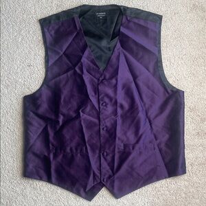 St. Patrick Formal Vest in Purple and Black